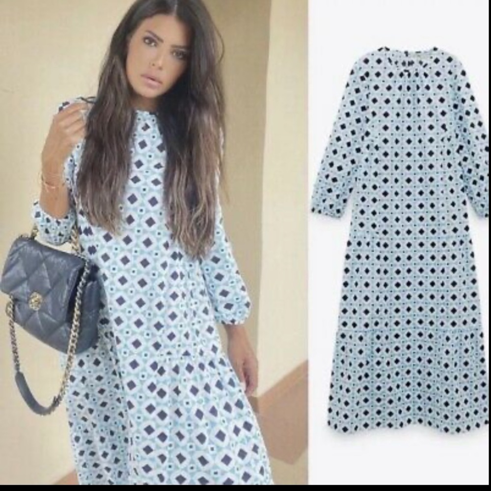 Zara printed dress